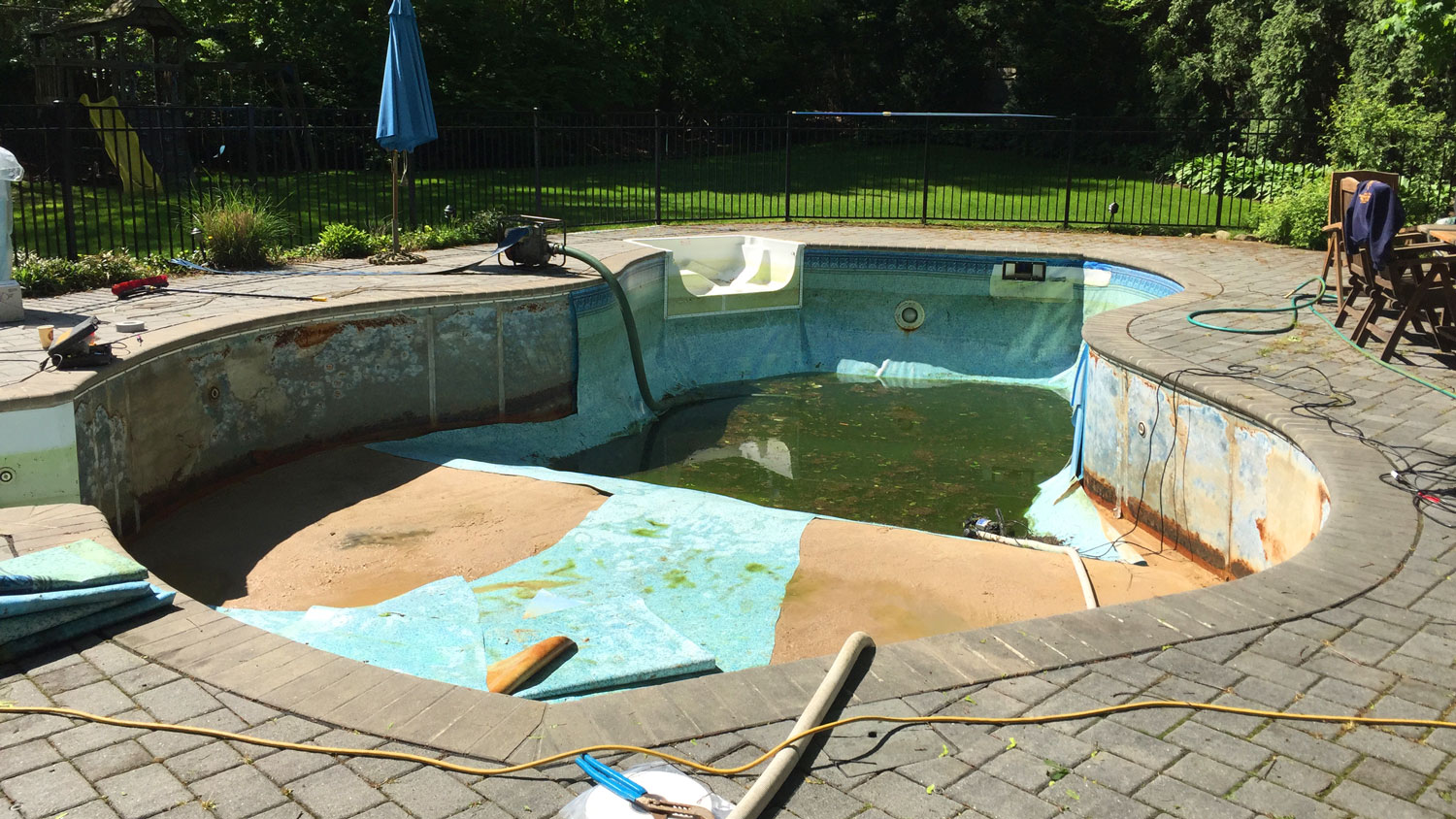 Before Pool Cover