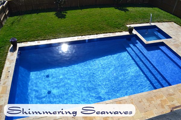 Shimmer Seawaves Pool Liner Install