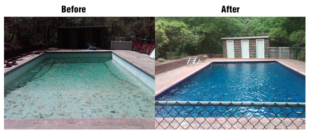 Before and After Pool Restoration